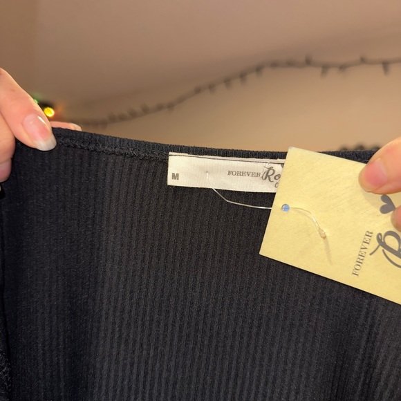 NWT FOREVER ROSE  BLACK DRESS BODYCON SIZE M(38) - Picture 6 of 6